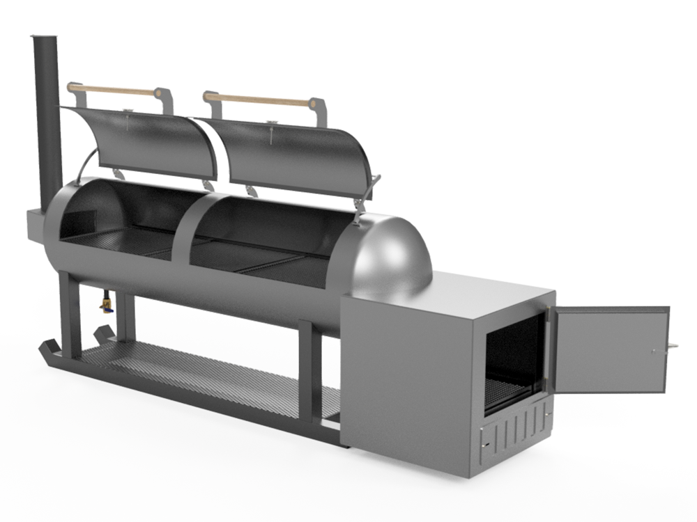 offset smoker cad image