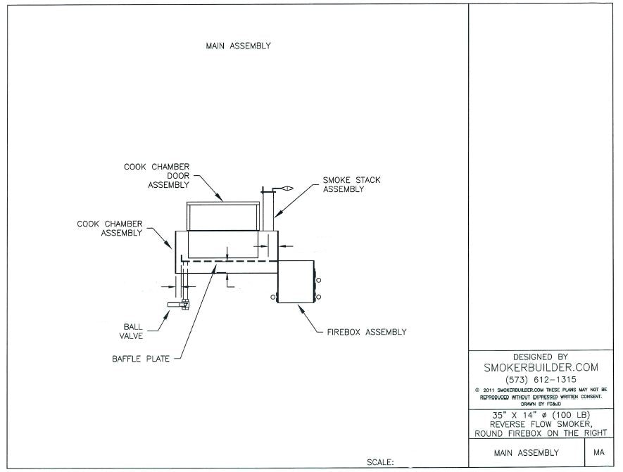 reverse flow smoker blueprint