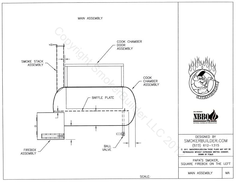 reverse flow smoker blueprint