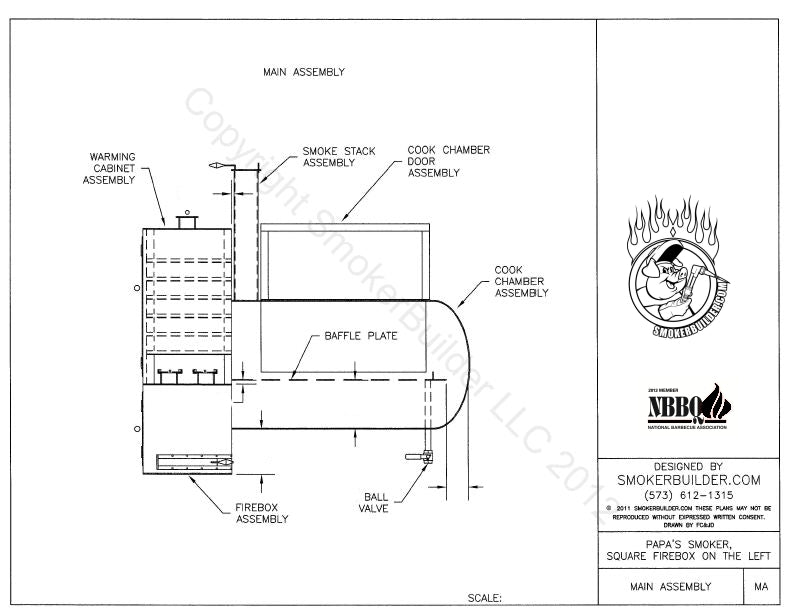 reverse flow smoker blueprint