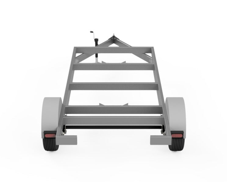 cad image of smoker trailer