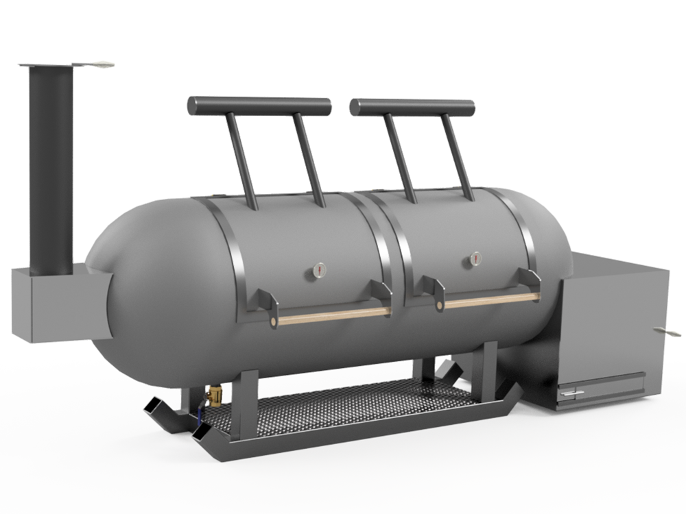 offset smoker cad image