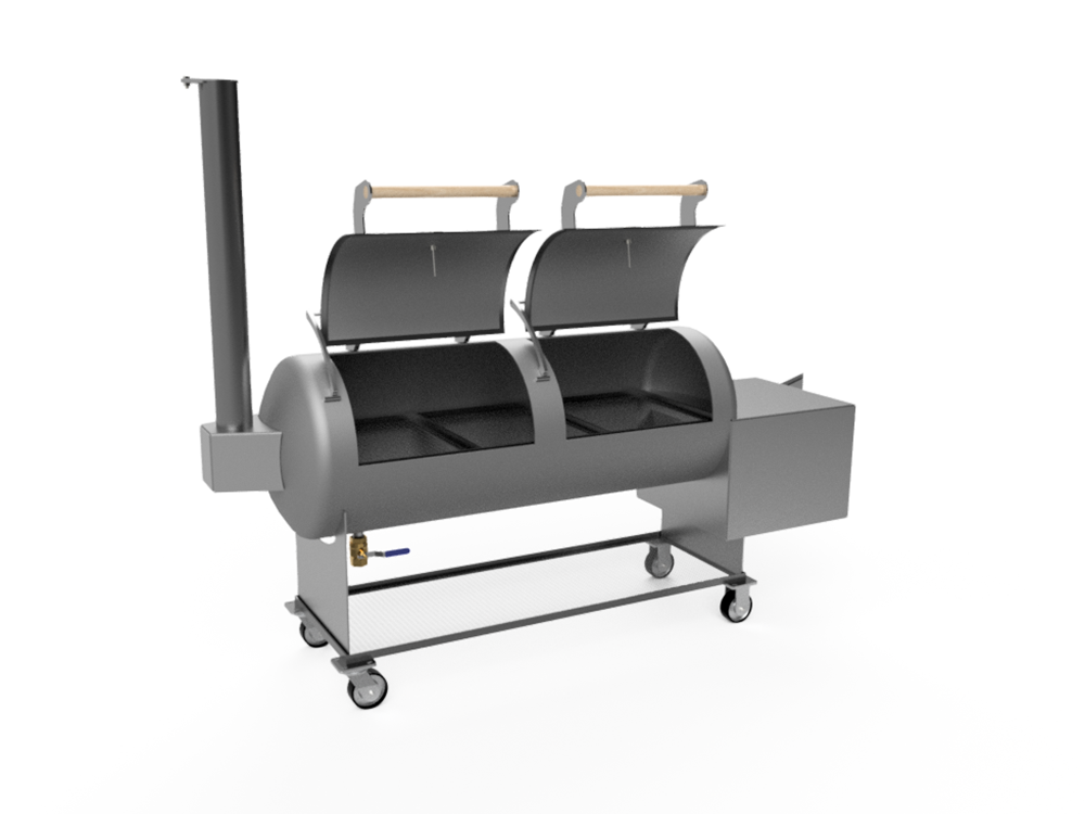 offset smoker cad image