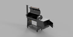 offset smoker cad image