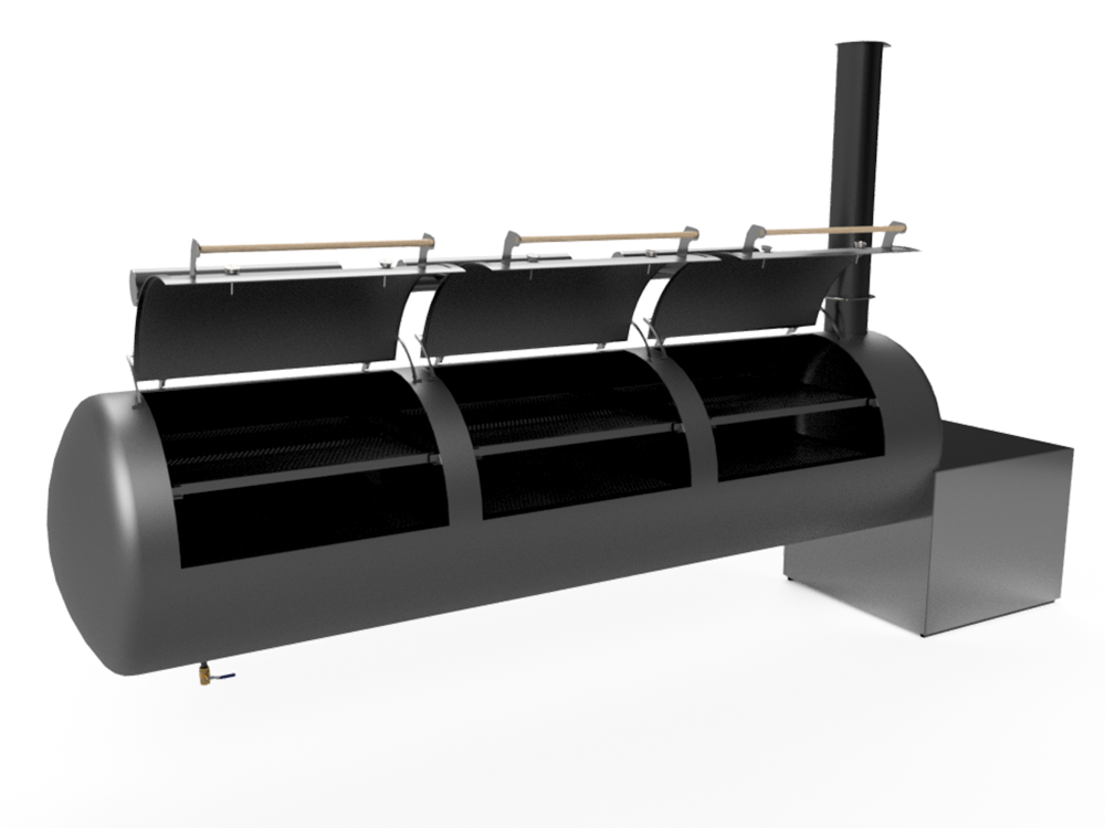 offset smoker cad image
