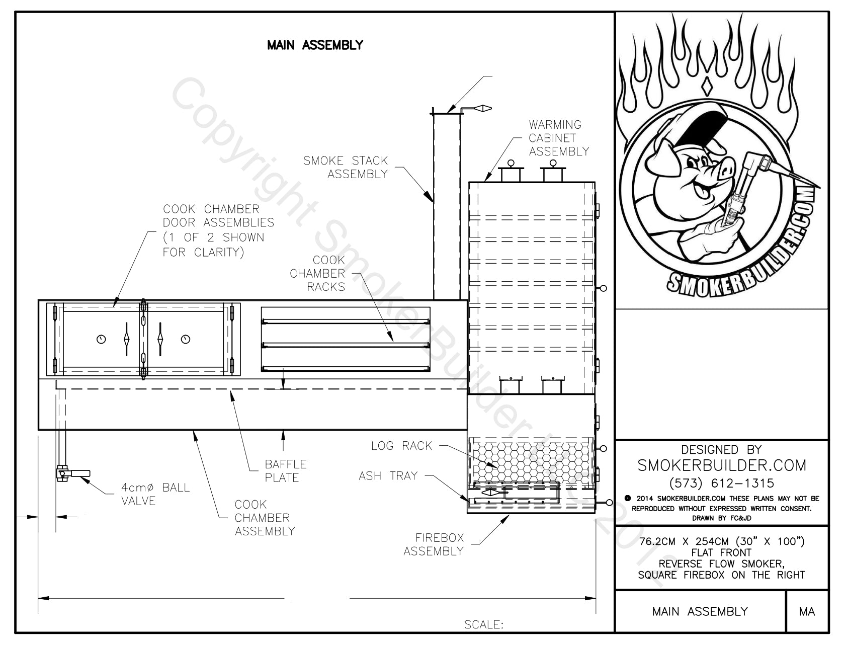 reverse flow smoker blueprint