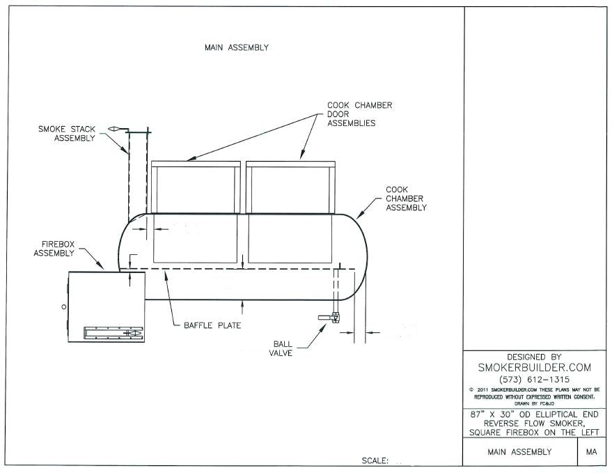 reverse flow smoker blueprint