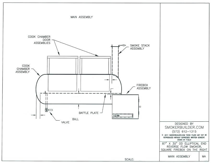 reverse flow smoker blueprint
