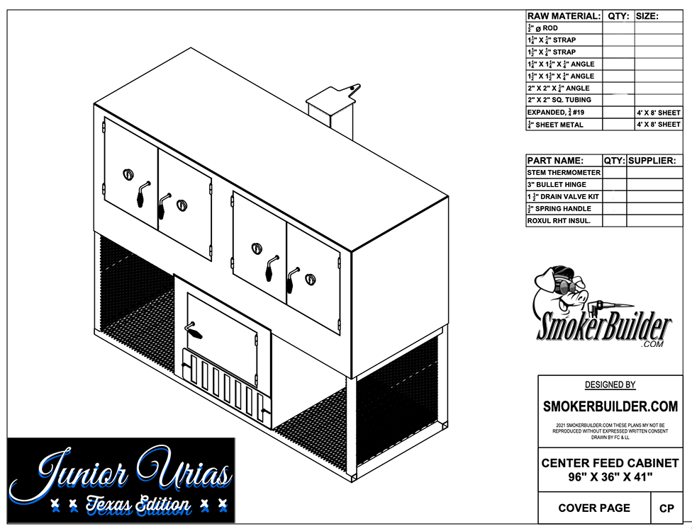 centerfeed reverse flow smoker blueprint