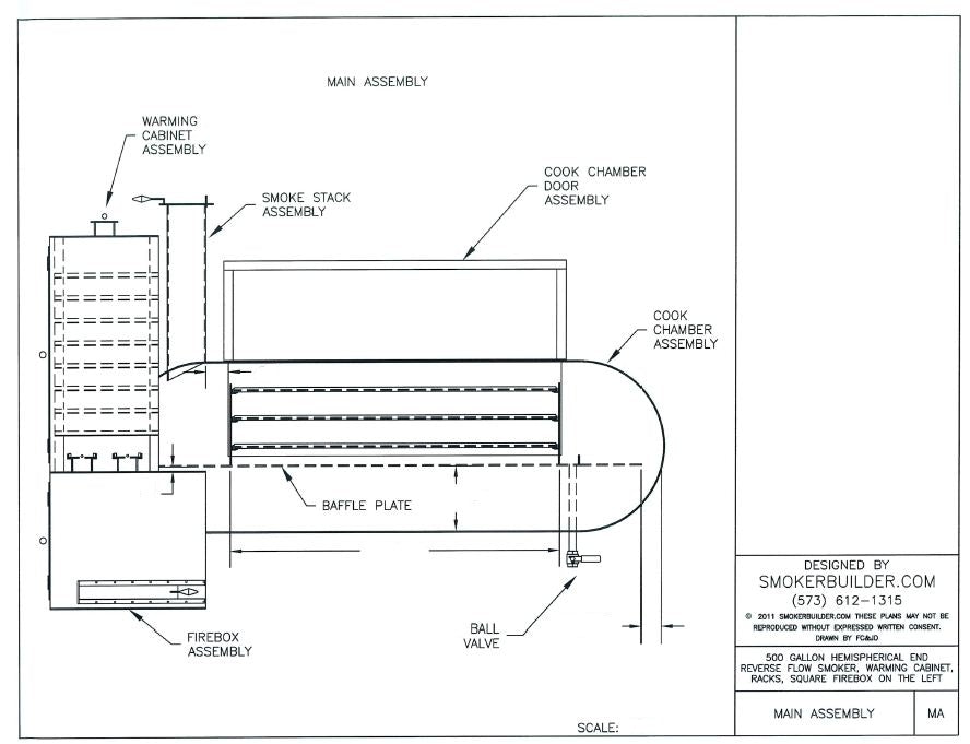 reverse flow smoker blueprint
