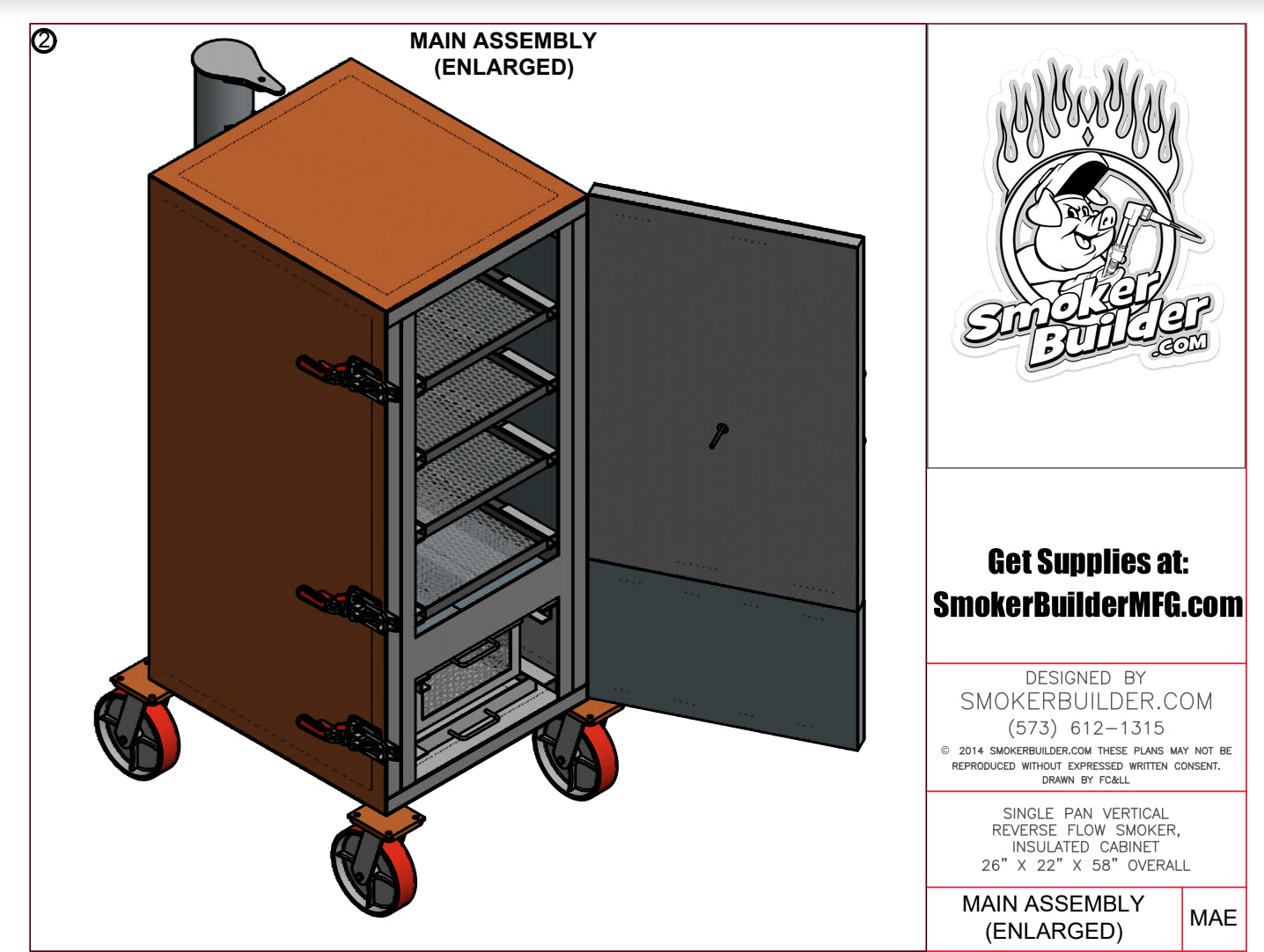 insulated cabinet smoker blueprint