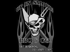 up in smoke bbq logo