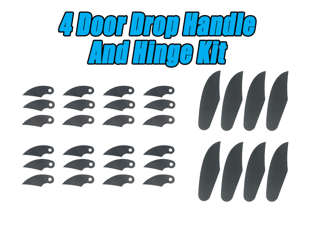 4 Door Drop Handle And Hinge Kit