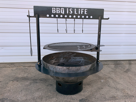 couwboy style fire pit