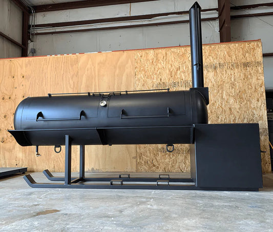 310 gallon reverse flow smoker