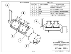 screenshot of a page from a set of smoker plans