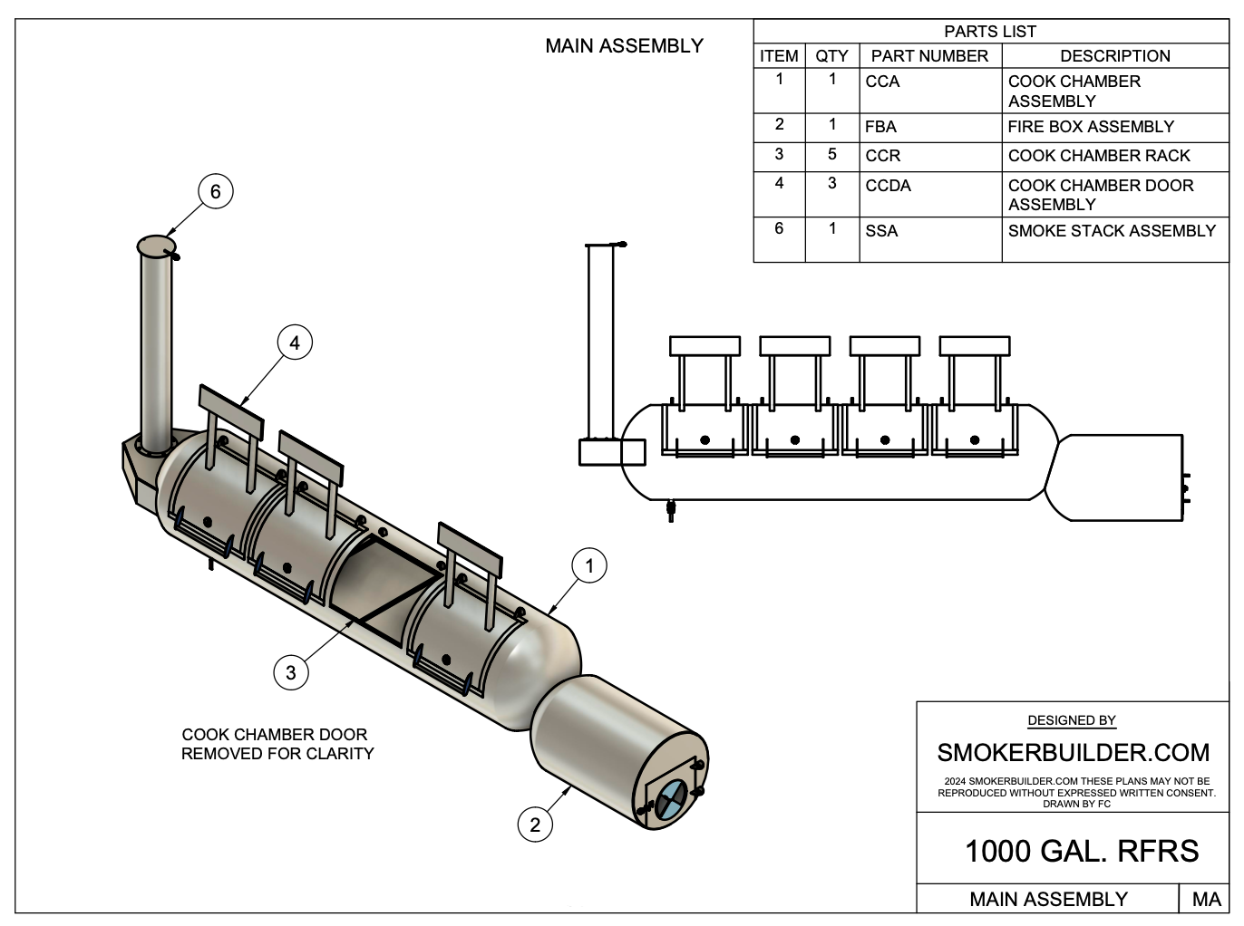 page from a smoker plan