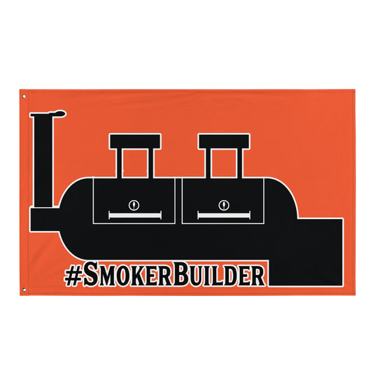 offset smoker logo on a flag