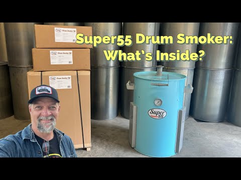 video thumbnail of super55 drum smokers explaining what's inside them