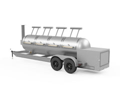 cad image of smoker trailer