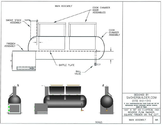 reverse flow smoker blueprint