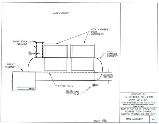 reverse flow smoker blueprint