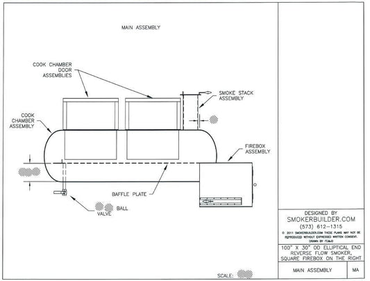 reverse flow smoker blueprint