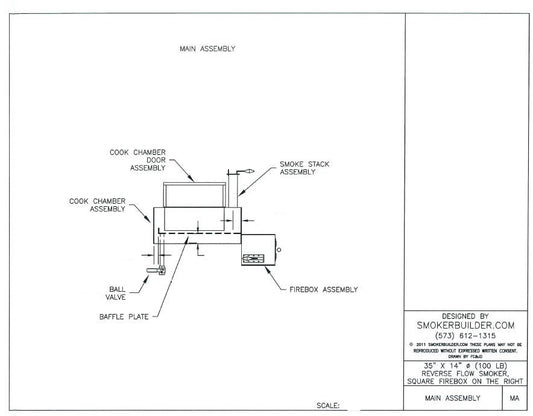 reverse flow smoker blueprint