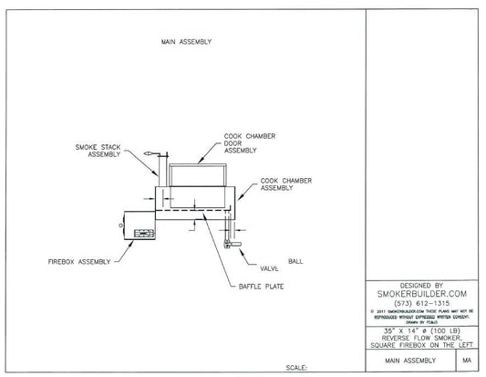 reverse flow smoker blueprint