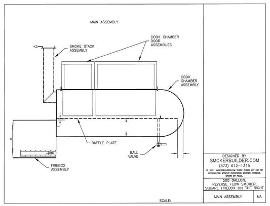 reverse flow smoker blueprint