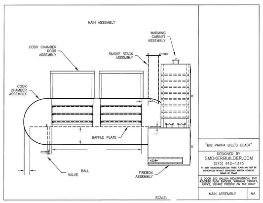 reverse flow smoker blueprint