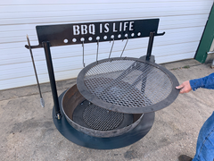 cowboy style fire pit