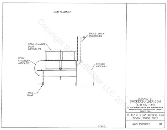 reverse flow smoker blueprint