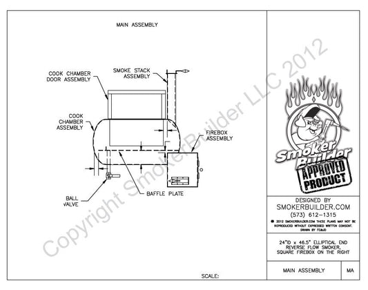 reverse flow smoker blueprint