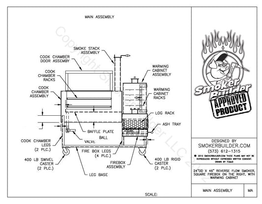 reverse flow smoker blueprint