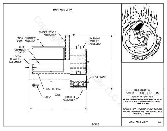 reverse flow smoker blueprint