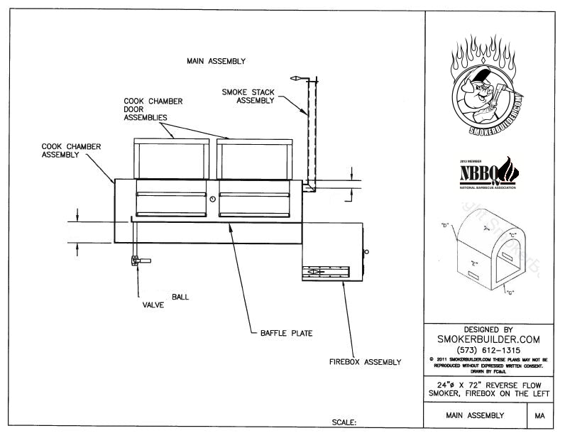 reverse flow smoker blueprint