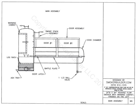 reverse flow smoker blueprint