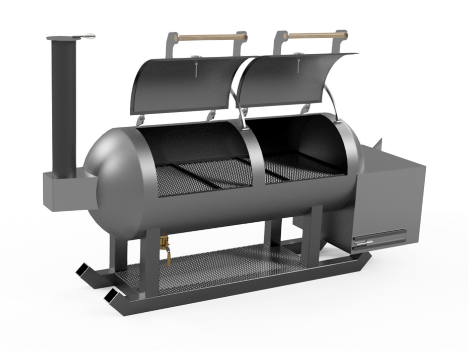 250 Gallon Offset Smoker 30 Inch Diameter By 87 Inch Long Tank With S 250-gallon-offset-smoker-30-inch-diameter-by-87-inch-long-tank-with-s