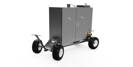 gravity feed smoker cad image