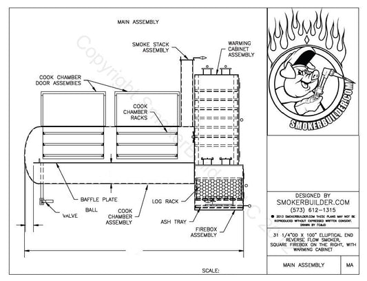 reverse flow smoker blueprint