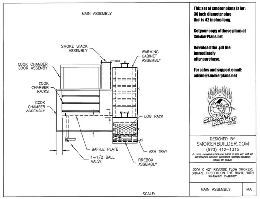 reverse flow smoker blueprint