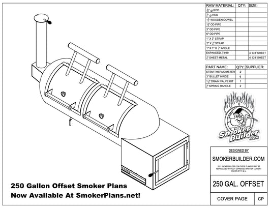 offset smoker blueprint