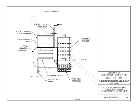 reverse flow smoker blueprint