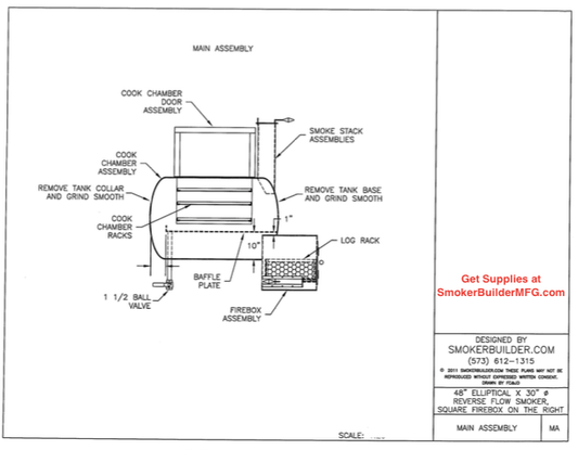 reverse flow smoker blueprint