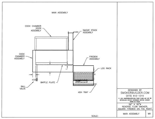 reverse flow smoker blueprint