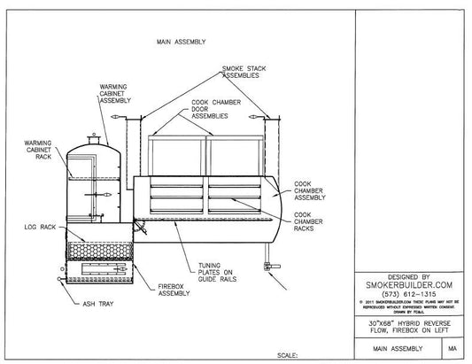 reverse flow smoker blueprint