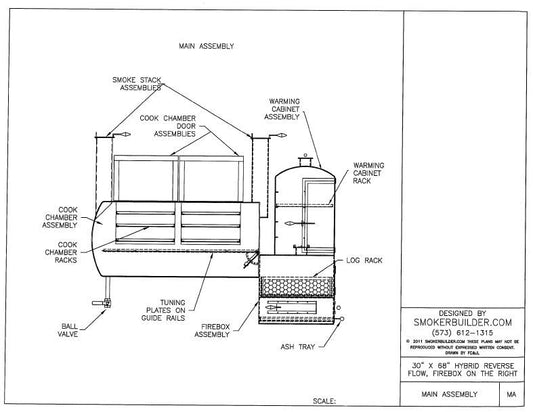 reverse flow smoker blueprint