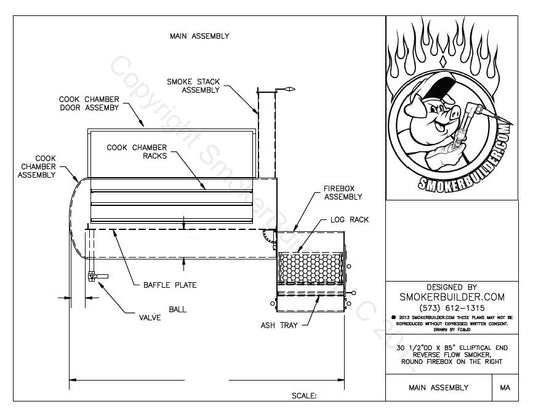 reverse flow smoker blueprint