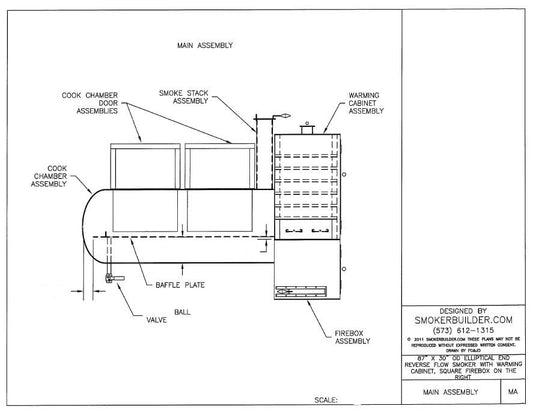 reverse flow smoker blueprint